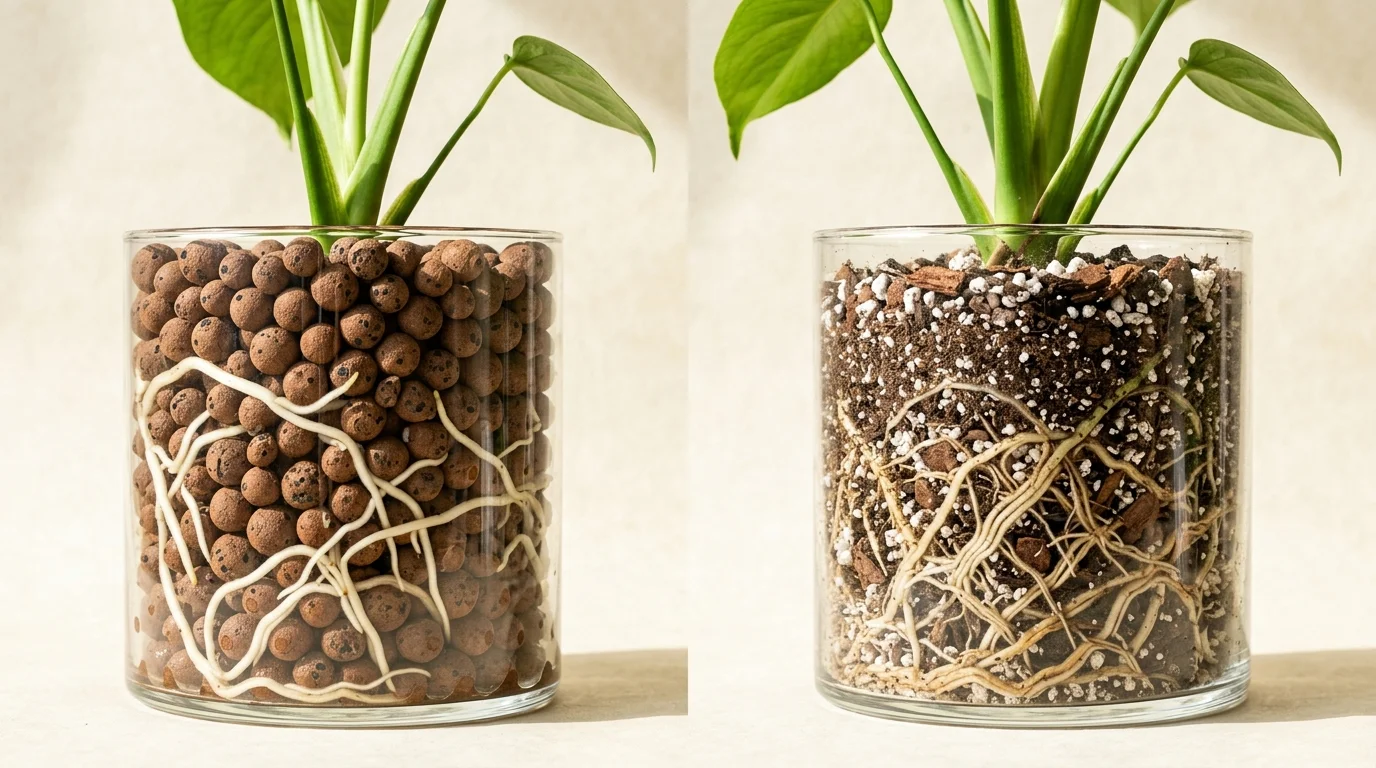 — LECA vs Soil: 7 Root Health Metrics from Plant Grail Data